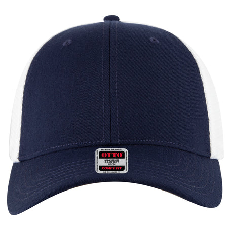 OTTO CAP "OTTO FLEX" 6 Panel Low Profile Mesh Back Trucker Hat OTTO 135-1 Otto Cap