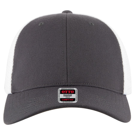 OTTO CAP "OTTO FLEX" 6 Panel Low Profile Mesh Back Trucker Hat OTTO 135-1 Otto Cap