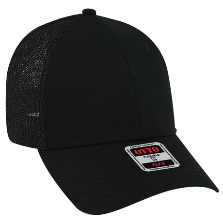 OTTO CAP® OTTO FLEX® Fitted 6 Panel Low Profile Mesh Back Trucker Hat OTTO 135-1230