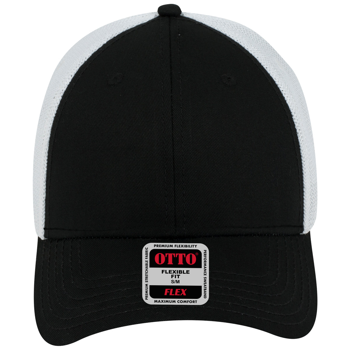 OTTO CAP "OTTO FLEX" 6 Panel Low Profile Mesh Back Trucker Hat OTTO 135-1230 Otto Cap