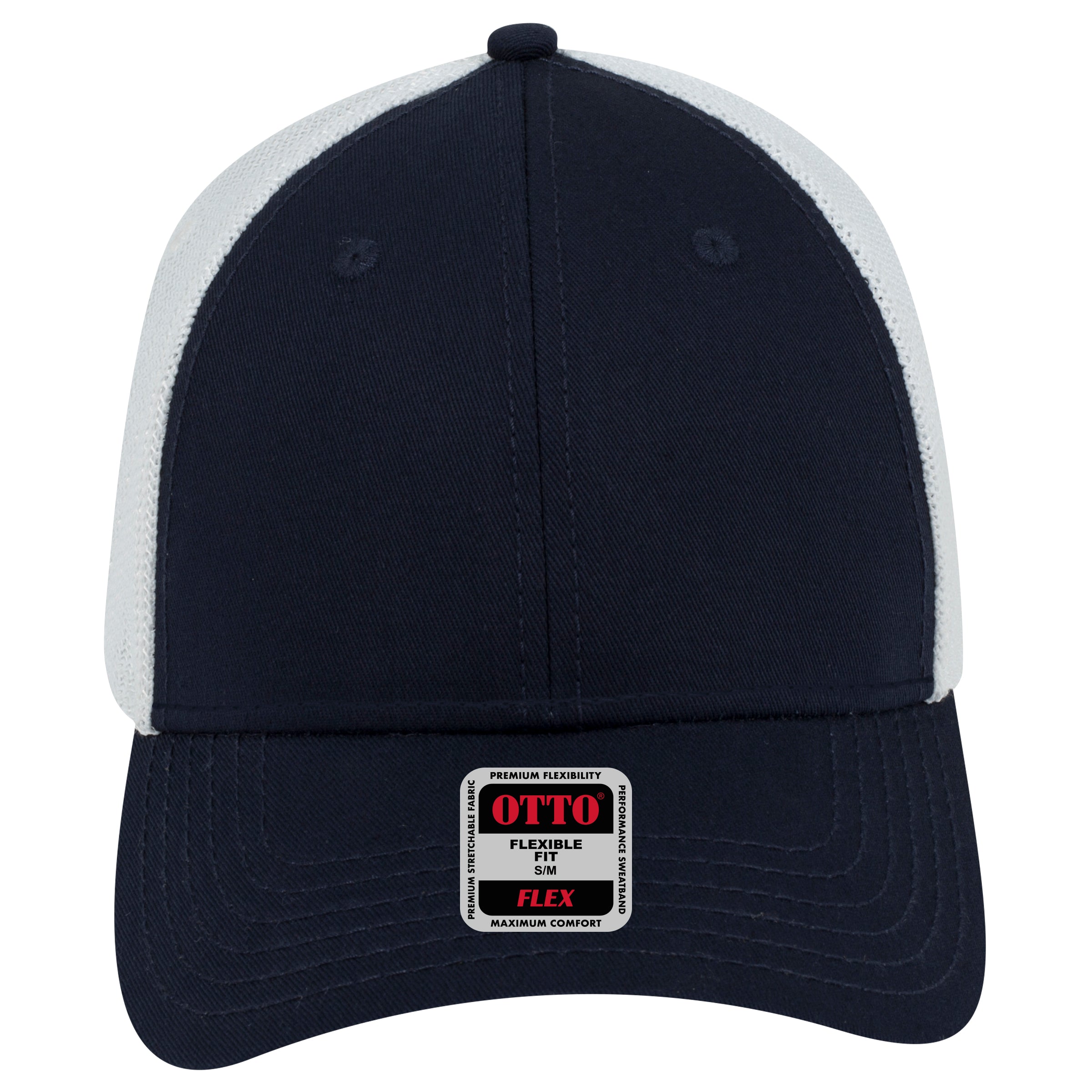 OTTO CAP "OTTO FLEX" 6 Panel Low Profile Mesh Back Trucker Hat OTTO 135-1230 Otto Cap