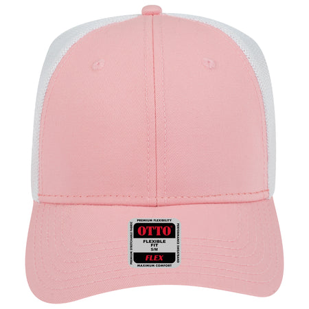 OTTO CAP "OTTO FLEX" 6 Panel Low Profile Mesh Back Trucker Hat OTTO 135-1230 Otto Cap