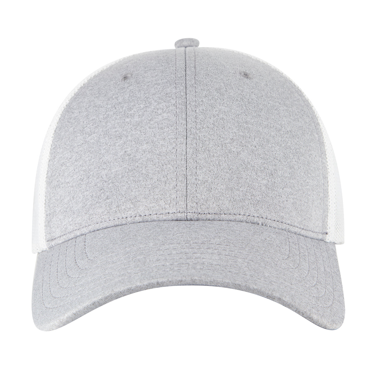 OTTO CAP "OTTO FLEX" 6 Panel Low Profile Mesh Back Trucker Hat OTTO 135-1230 Otto Cap 7416A - Ht.Gry/Wht S/M