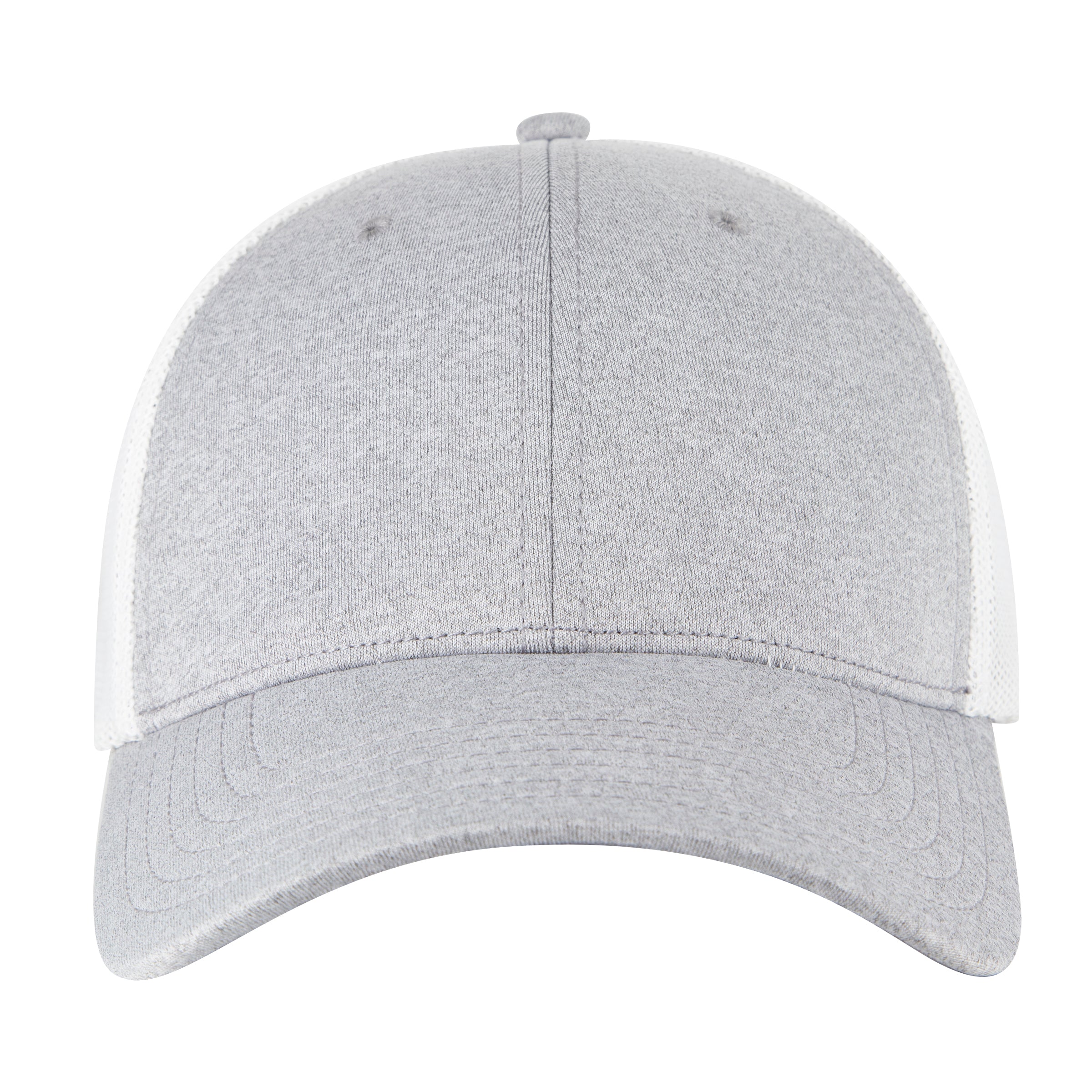 OTTO CAP "OTTO FLEX" 6 Panel Low Profile Mesh Back Trucker Hat OTTO 135-1230 Otto Cap 7416A - Ht.Gry/Wht S/M