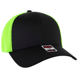 OTTO CAP® OTTO FLEX® Fitted 6 Panel Low Profile Mesh Back Trucker Hat OTTO 135-2