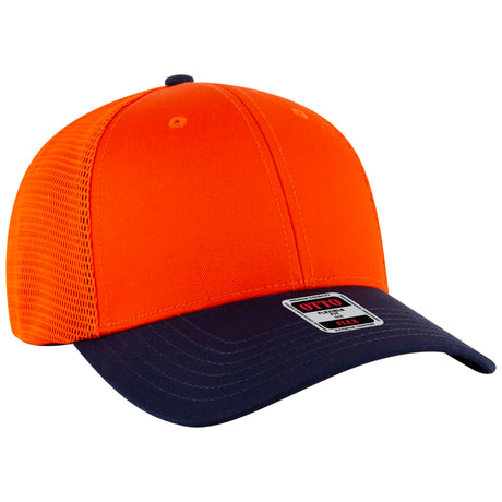 OTTO CAP® OTTO FLEX® Fitted 6 Panel Low Profile Mesh Back Trucker Hat OTTO 135-2