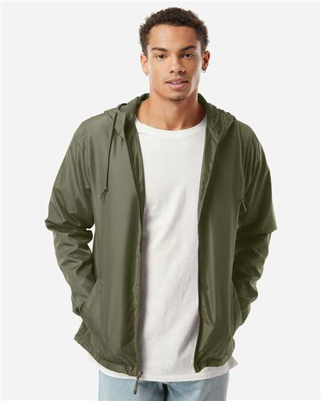 Independent Trading Co. EXP54LWZ Men's Lightweight Windbreaker Full-Zip Jacket | Wholesale Windbreaker