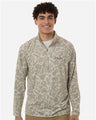 HUK H1200720 Men's Airweight KC Printed Quarter-Zip Pullover