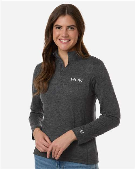 HUK H6130024 Women's Coldfront+ Quarter-Zip Pullover