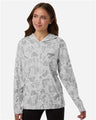 HUK H6130037 Women's Coldfront+ KC Print Hooded Sweatshirt