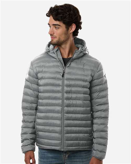 Weatherproof Men's Lightweight Poly-filled Hooded Puffer Jacket - Weatherproof 26715