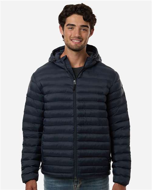 Weatherproof Men's Lightweight Poly-filled Hooded Puffer Jacket - Weatherproof 26715
