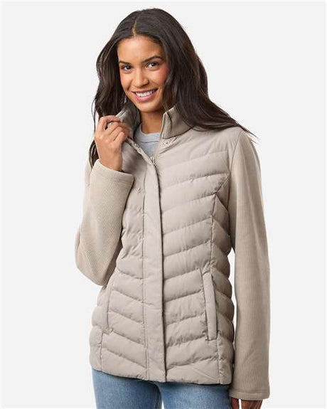 Weatherproof Women's Mixed Media Chevron Jacket - Weatherproof W26719