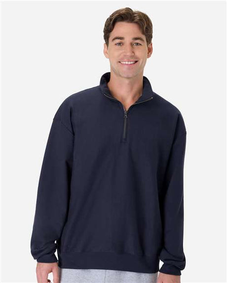 Hanes OG900 Men's Beefy Sweats Premium Heavyweight Quarter-Zip Sweatshirt