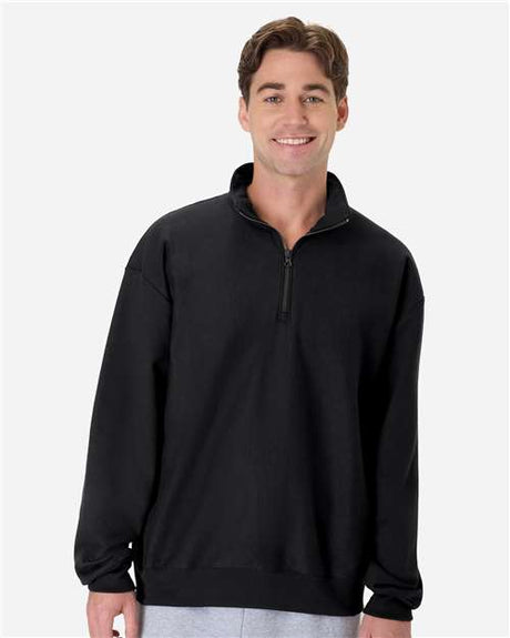 Hanes OG900 Men's Beefy Sweats Premium Heavyweight Quarter-Zip Sweatshirt