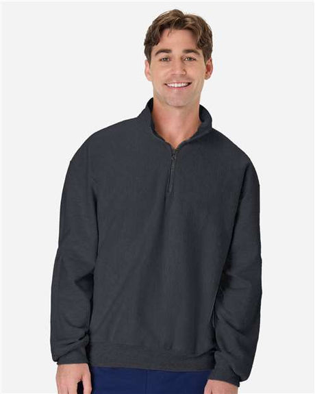 Hanes OG900 Men's Beefy Sweats Premium Heavyweight Quarter-Zip Sweatshirt
