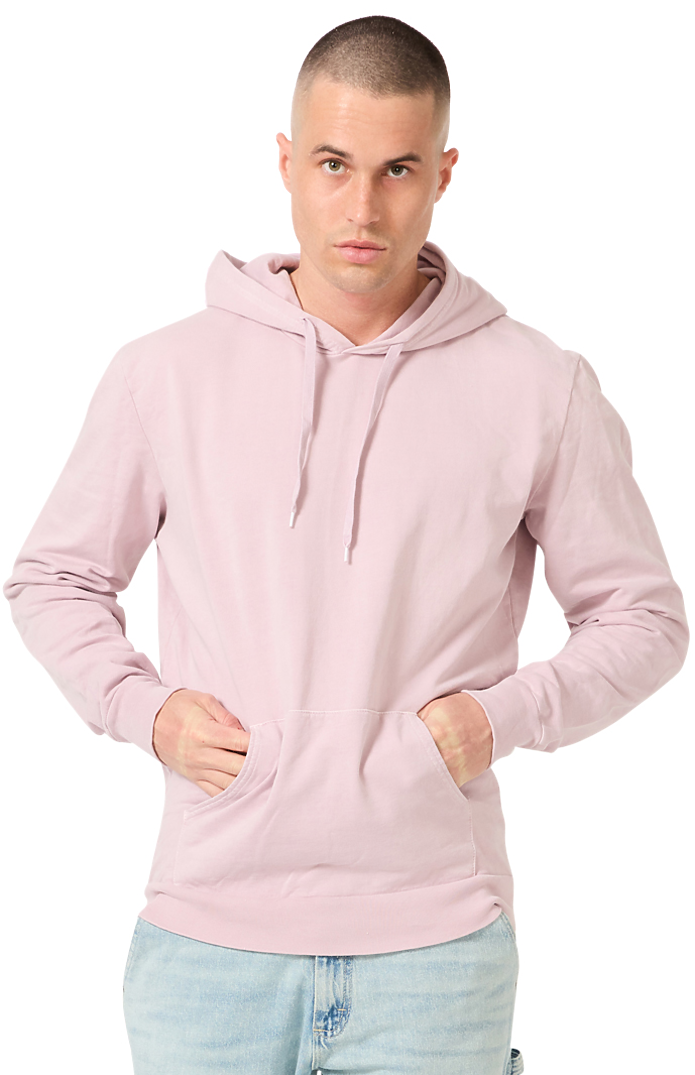 Royal Apparel 13555PD Unisex Vintage Pigment Dyed Fleece Pullover Hoody - Mauve