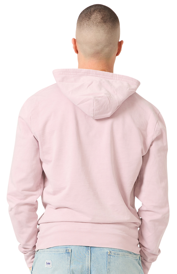 Royal Apparel 13555PD Unisex Vintage Pigment Dyed Fleece Pullover Hoody - Mauve