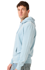 Royal Apparel 13555PD Unisex Vintage Pigment Dyed Fleece Pullover Hoody - Bluestone