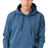 Royal Apparel 13555PD Unisex Vintage Pigment Dyed Fleece Pullover Hoody - Blue Steel