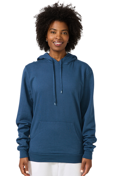 Royal Apparel 13555PD Unisex Vintage Pigment Dyed Fleece Pullover Hoody - Blue Steel