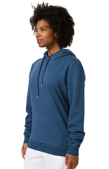 Royal Apparel 13555PD Unisex Vintage Pigment Dyed Fleece Pullover Hoody - Blue Steel