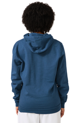 Royal Apparel 13555PD Unisex Vintage Pigment Dyed Fleece Pullover Hoody - Blue Steel