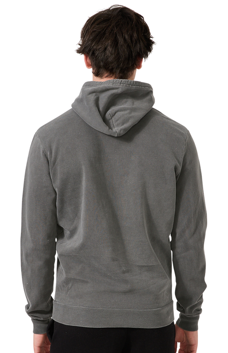 Royal Apparel 13555PD Unisex Vintage Pigment Dyed Fleece Pullover Hoody - Charcoal