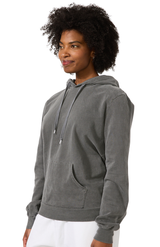 Royal Apparel 13555PD Unisex Vintage Pigment Dyed Fleece Pullover Hoody - Charcoal