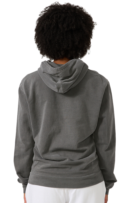 Royal Apparel 13555PD Unisex Vintage Pigment Dyed Fleece Pullover Hoody - Charcoal
