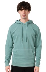 Royal Apparel 13555PD Unisex Vintage Pigment Dyed Fleece Pullover Hoody - Fern