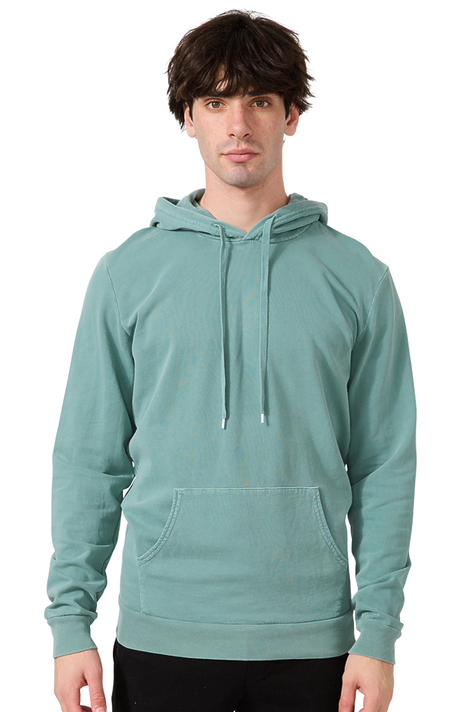 Royal Apparel 13555PD Unisex Vintage Pigment Dyed Fleece Pullover Hoody - Fern