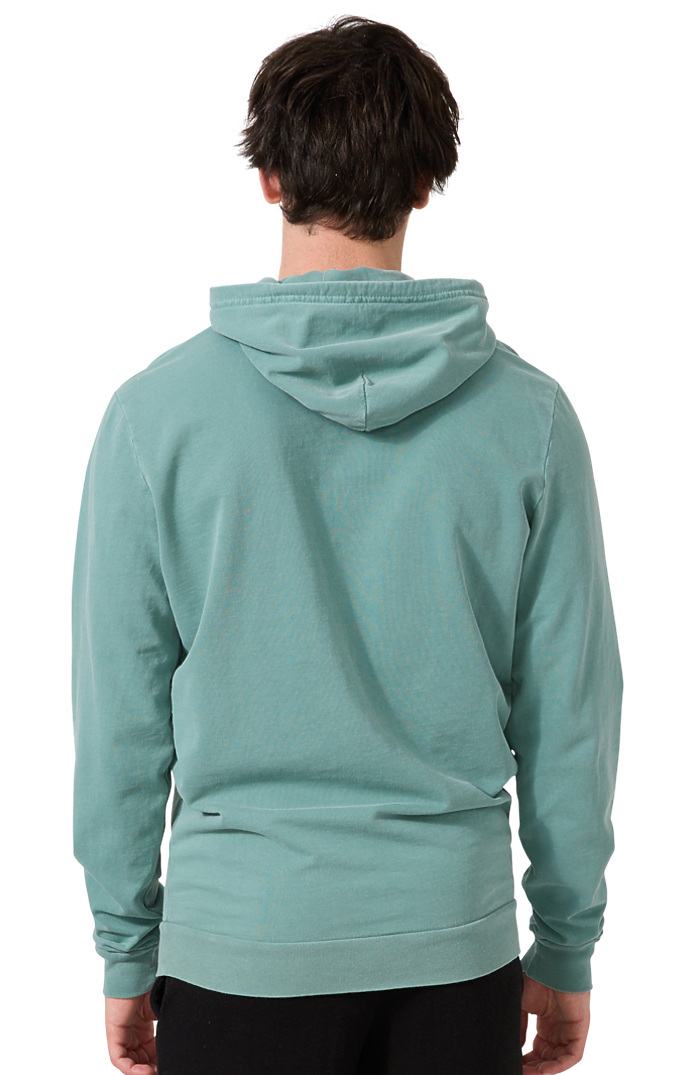 Royal Apparel 13555PD Unisex Vintage Pigment Dyed Fleece Pullover Hoody - Fern