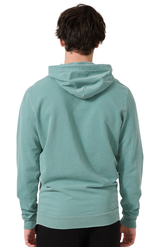 Royal Apparel 13555PD Unisex Vintage Pigment Dyed Fleece Pullover Hoody - Fern