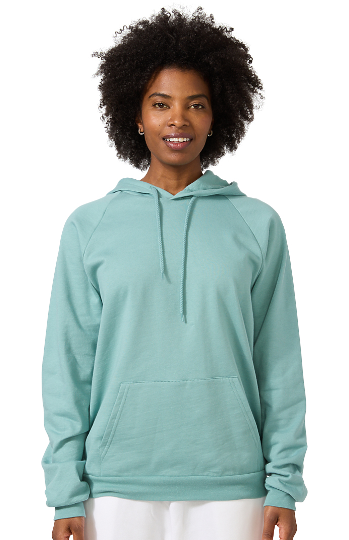 Royal Apparel 13555PD Unisex Vintage Pigment Dyed Fleece Pullover Hoody - Fern
