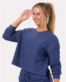Boxercraft Women's Ribbed Knit Cropped Boxy Crew - Boxercraft BW5102
