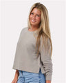 Boxercraft Women's Ribbed Knit Cropped Boxy Crew - Boxercraft BW5102