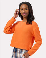 Boxercraft Women's Ribbed Knit Cropped Boxy Crew - Boxercraft BW5102