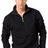 Royal Apparel 13558 Unisex Fleece Quarter Zip - Black