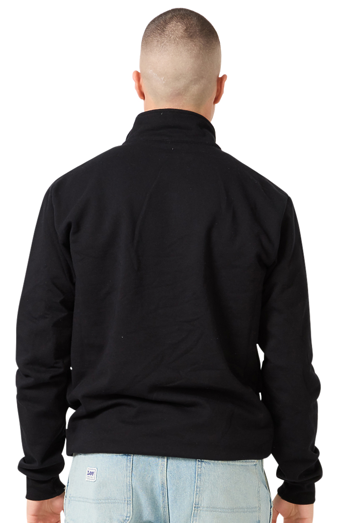 Royal Apparel 13558 Unisex Fleece Quarter Zip - Black