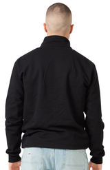 Royal Apparel 13558 Unisex Fleece Quarter Zip - Black