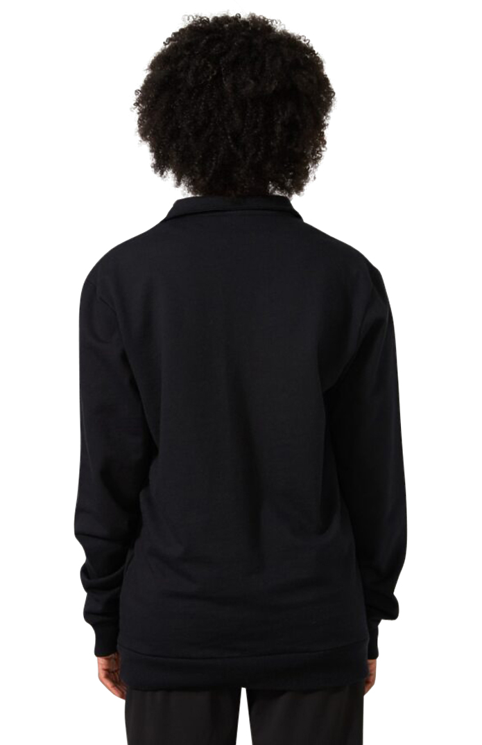 Royal Apparel 13558 Unisex Fleece Quarter Zip - Black