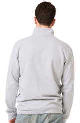 Royal Apparel 13558 Unisex Fleece Quarter Zip - Heather Grey