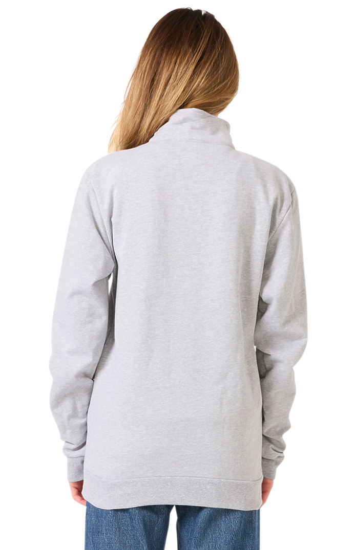 Royal Apparel 13558 Unisex Fleece Quarter Zip - Heather Grey