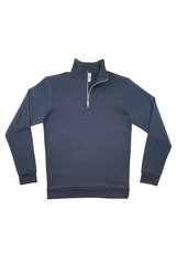 Royal Apparel 13558 Unisex Fleece Quarter Zip - Navy