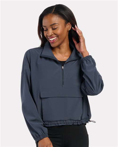 Boxercraft Women's Stretch Woven Quarter-Zip Pullover - Boxercraft BW5204