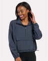 Boxercraft Women's Stretch Woven Quarter-Zip Pullover - Boxercraft BW5204
