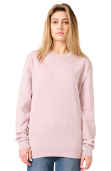 Royal Apparel 13559PD Unisex Vintage Pigment Dyed Fleece Crew Sweatshirt - Mauve