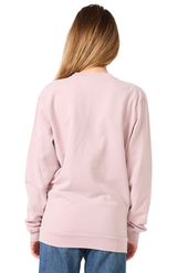 Royal Apparel 13559PD Unisex Vintage Pigment Dyed Fleece Crew Sweatshirt - Mauve