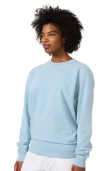 Royal Apparel 13559PD Unisex Vintage Pigment Dyed Fleece Crew Sweatshirt - Bluestone